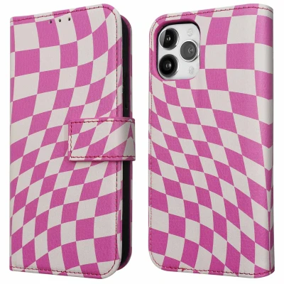 Afbeelding van Apple iPhone 12 Hoesje Kunstleder iMoshion Bookcase Roze Telefoonhoesje
