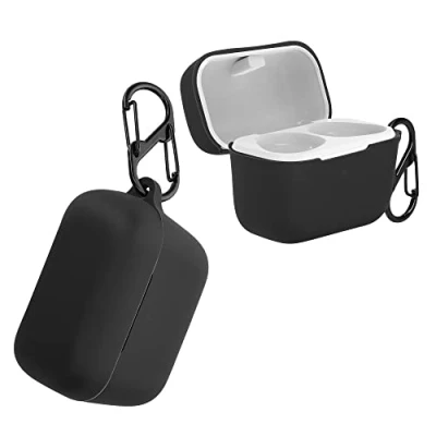 Afbeelding van kwmobile Hoes geschikt voor Sennheiser CX True Wireless Siliconen cover oordopjes in zwart