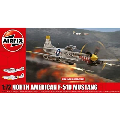 Afbeelding van 1:72 Airfix 02047A North American F 51D Mustang Plastic Modelbouwpakket