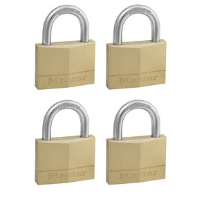 Afbeelding van Hangslot MasterLock 4 gelijksluitend messing 50mm