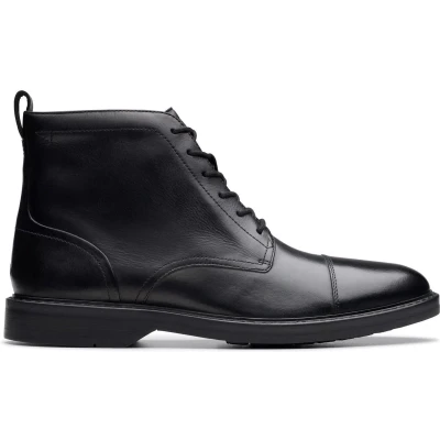 Afbeelding van Clarks Aldwin Cap heren laars zwart maat 40 (EU) (UK)
