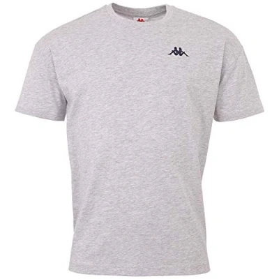Afbeelding van Kappa VEER Tshirt basic highrise melange, Heren, Maat: Small, High rise melange