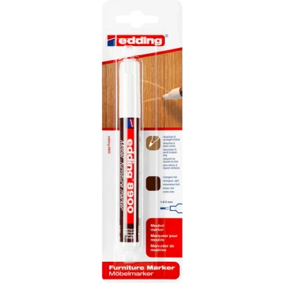 Afbeelding van Viltstift edding 8900 meubel rond 1.5 2mm mahoniehout blister à 1 stuk