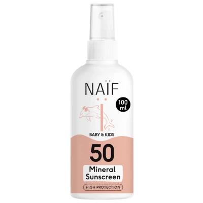 Afbeelding van Naif Care Baby&amp;Kids Minerale Zonnebrand Spray SPF50