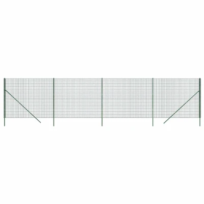 Afbeelding van vidaXL Draadgaashek 1,8x10 m gegalvaniseerd staal groen