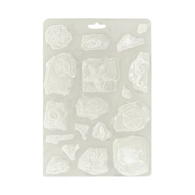 Afbeelding van Stamperia Silent Sea A5 Soft Mould Fossils (K3PTA5670)