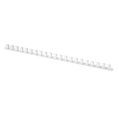 Afbeelding van Q connect Bindrug 14mm 21 Rings 100 Stuks Wit Bindruggen