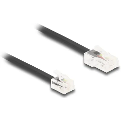 Afbeelding van Delock Telefonkabel RJ45 Stecker zu RJ11 schwarz 2 m HQ prod