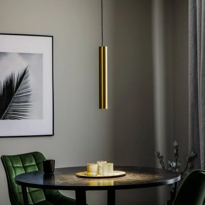 Afbeelding van Nowodvorski Strakke hanglamp Eye zwart/goud 8800