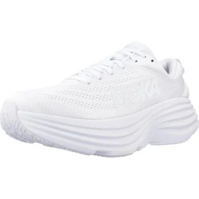 Afbeelding van HOKA Bondi 8 Hardloopschoenen neutraal, Dames, Maat: 37 1/3, White Textiel/ synthetisch