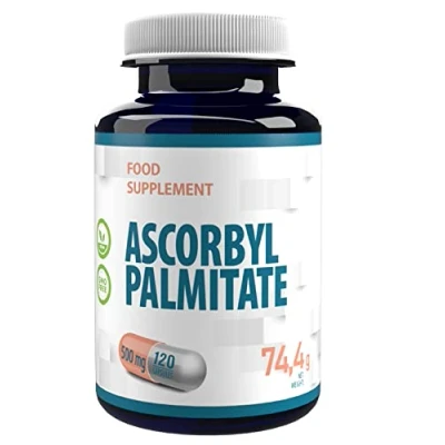 Afbeelding van Ascorbyl Palmitaat 500mg 120 Vegan Capsules, Hoge Sterkte, Geen Vulstoffen of Bulkers, GMO