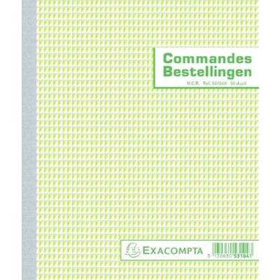Afbeelding van Exacompta Bestellingen, Ft 21 X 18 Cm, Bilingue, Dupli (50 2 Vel) Bedrijfsformulieren