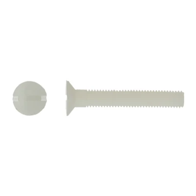 Afbeelding van Metaalschroef Nylon PA6 DIN 963 M4x12mm 200 stuks