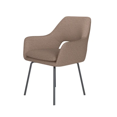 Afbeelding van Housecraft Living Mos Eetkamerstoel Metaal Taupe