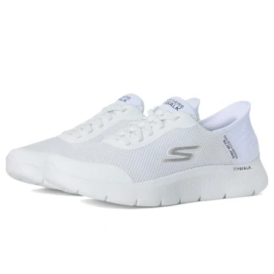 Afbeelding van Skechers Free Slip Ins Go Walk Flex Hands Up Sneakers voor heren, wit/weelderige tuin, 45 EU, Wit weelderige EU