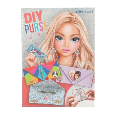 Afbeelding van Depesche 12463 TOPModel DIY Purse Set voor het knutselen en ontwerpen van portemonnee enveloppen, incl. briefpapier, stickers, stempels nog veel meer.