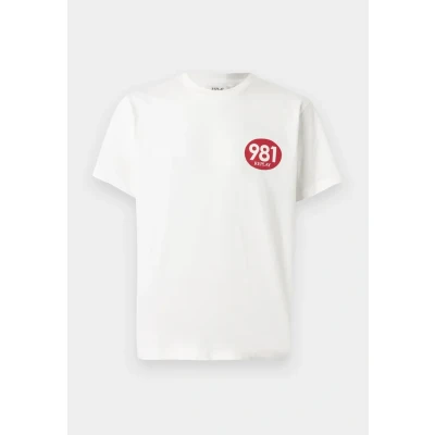 Afbeelding van Replay Racer LOGO Tshirt print, Heren, Maat: Small, Natural white