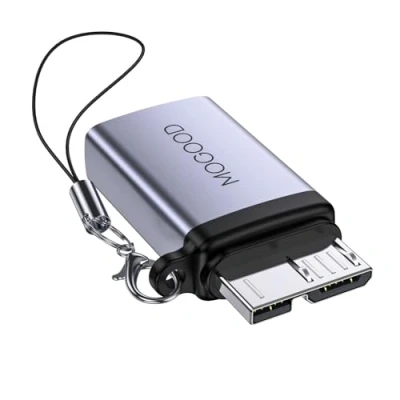 Afbeelding van MOGOOD USB3.0 C Female naar Micro B Male, USB Data Adapter, Charging Converter Adapter voor Externe Harde SSD Schijf, Digitale Camera, Telefoon (1 Pack)