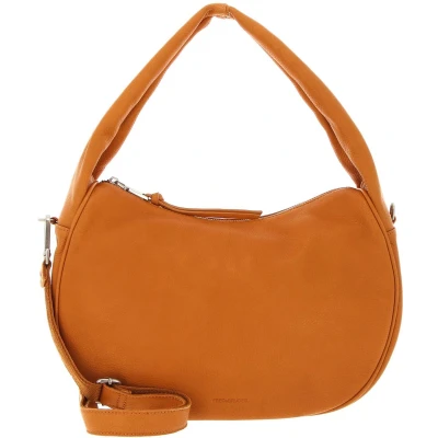 Afbeelding van FREDsBRUDER Leren Schoudertas Bobonia Hobo Bag Melon Oranje