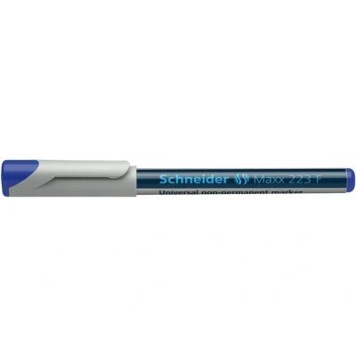 Afbeelding van Schneider universele non permanent marker Maxx 223 F blauw S 112303