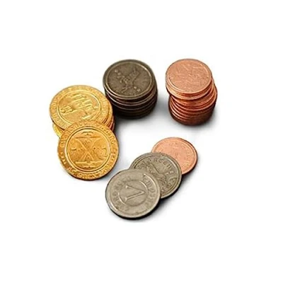 Afbeelding van Vesuvius Media Metal Medieval Coins Set (50pcs) Bordspel Vanaf 1 spelers 7 Jaar Engelstalig