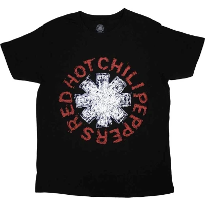 Afbeelding van Red Hot Chili Peppers Scribble Asterisk Heren T shirt M Zwart