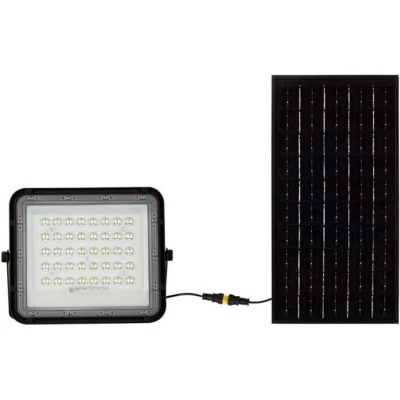 Afbeelding van V TAC VT 80W Zwarte Solar Schijnwerper 10W IP65 800 Lumen 4000K