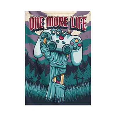 Afbeelding van Grupo Erik Wallscroll Gameration One More Life Wall art Poster Decor Woonkamer van stof 70x100 cm