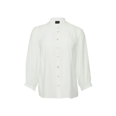 Afbeelding van s.Oliver Black Label Overhemdblouse, Dames, Maat: 32, Ecru