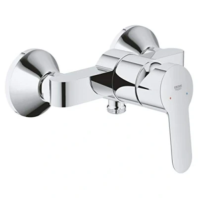 Afbeelding van Grohe Bau Edge douchekraan zonder omstel met koppelingen chroom