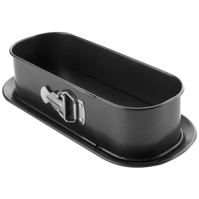Afbeelding van Ibili Springform Set reactangulair met Extra Base 30x11 cm, gewalste stalen plaat, Zwart, 30 x 11 8 cm