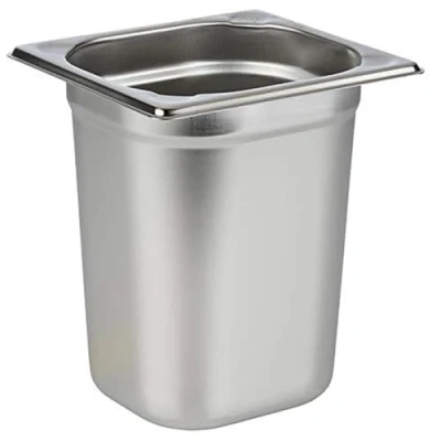 Afbeelding van APS 81608 GN 1/6 container, roestvrij staal Gastronorm afmetingen 175 x 160 mm/hoogte 200 mm/volume 3,0 liter