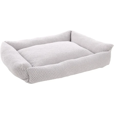 Afbeelding van Flamingo Jacquard mand, rechthoekig, grijs, 100 x 80 25 cm
