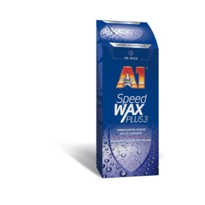 Afbeelding van Dr. Wack A1 Speed Wax Plus 3, 500 ml, premium autowas met carnauba, langdurige bescherming en glans, geschikt voor alle lakken, hoogwaardige autoverzorging, Made in Germany