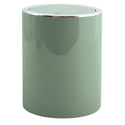 Afbeelding van MSV MS5028 Design vuilnisemmer Aspen met schommeldeksel, 6 l, diameter x hoogte: 18,5 26 cm, groen, kunststof