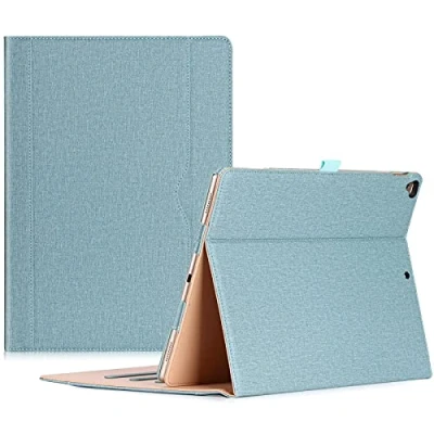 Afbeelding van ProCase voor iPad Pro 12.9 Inch 2017/2015 Oud Model Case Premium PU Lederen Folio Cover, (1e/2e Generatie) Teal