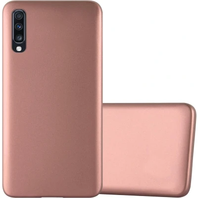 Afbeelding van Cadorabo Hoesje geschikt voor Samsung Galaxy A70 / A70s in METALLIC ROSE GOUD Beschermhoes gemaakt van flexibel TPU silicone Case Cover