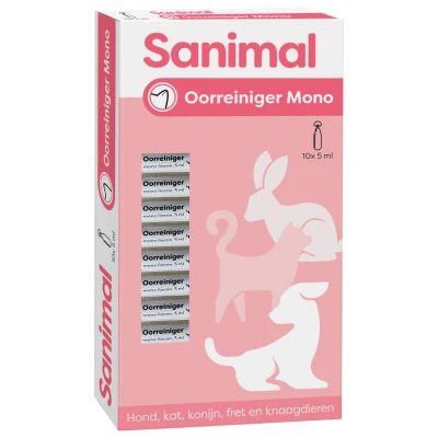 Afbeelding van Sanimal Oorreiniger Mono Oorverzorgingmiddel 10x5 ml
