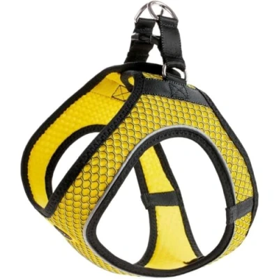 Afbeelding van HUNTER HILO COMFORT BVB hondenharnas, met 3D mesh materiaal, reflecterend, XS S, geel