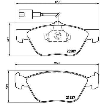 Afbeelding van Brembo Remblokset P 23 077X