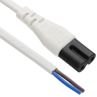 Afbeelding van Pro Elec PE01014 IEC C7 (Figuur 8) to Bare Ends Power Lead, 1 m Wit