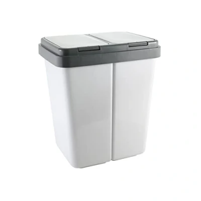 Afbeelding van axentia Zweimer vuilnisbak, grijs, ca. 23 l