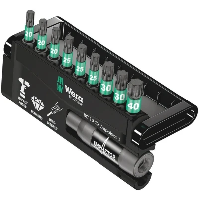 Afbeelding van Wera 10 delige bit check impaktor 1 bitset torx