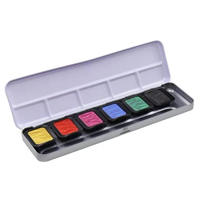 Afbeelding van Verftablet Finetec Premium 30x22mm High Chroma, 6 stuks
