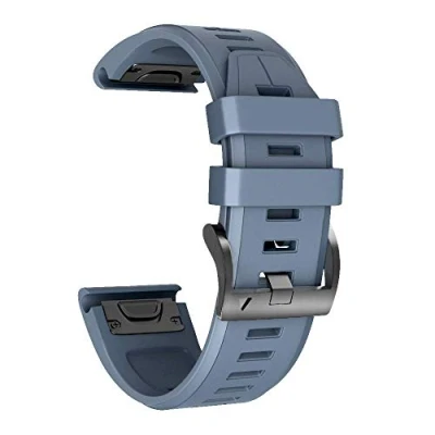 Afbeelding van NotoCity Armband voor Garmin Fenix 5/Fenix 5 Plus/Fenix 6/Fenix 6 Pro/Forerunner 935/945, 22 mm brede siliconen Quick Fit horlogebandje, meerdere kleuren (leisteen)