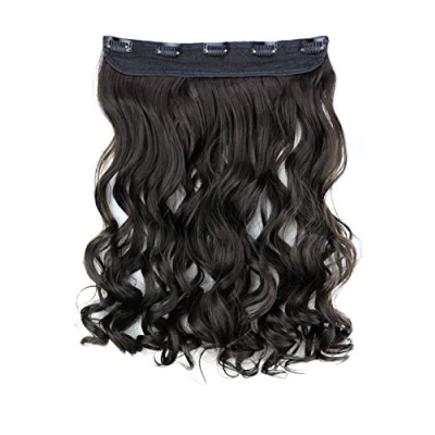 Afbeelding van CAISHA 40cm Clip In Extensies Haarextensies Haarstukje Golvend Bruin C53 1