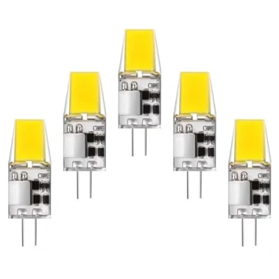 Afbeelding van G4 ledlampen, 5 W, vervanging 50 W halogeenlampen, 500 lumen, led koudwit 6000 K, 12 V AC/DC, flikkert niet, niet dimbaar, 360 graden licht, ledgloeilampen, stuks