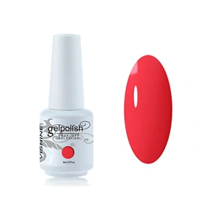 Afbeelding van Vishine Nagellak 8ml, semi permanent, soak off, UV, LED, gel, manicure, watermeloenrood #1059