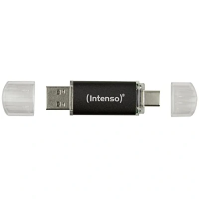 Afbeelding van USB stick INTENSO Antraciet 128 GB SSD