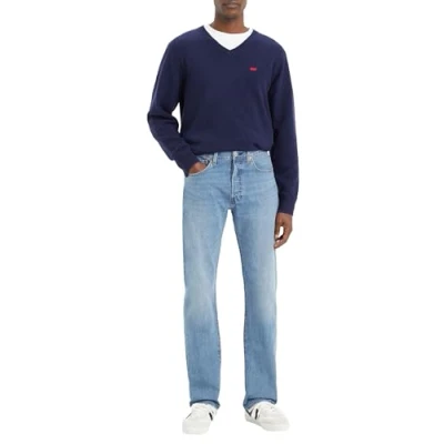 Afbeelding van Levi&#039;s heren Jeans 501 Original Fit, Smooth Cruise Cool, 30W / 32L